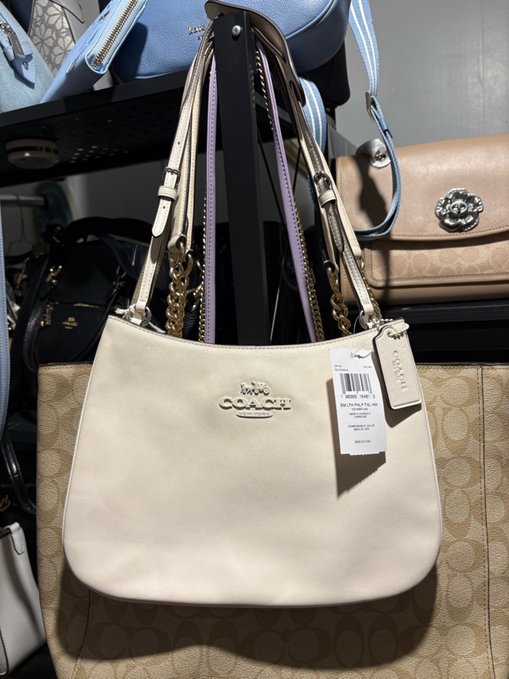 Coach White/Chalk NWT Small Shoulder Bag/Purse